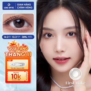  Kính áp tròng 1 ngày SEED màu FIRST MAKE lens Eye coffret 1 day chống tia UV nâu nhạt Lens Optic 