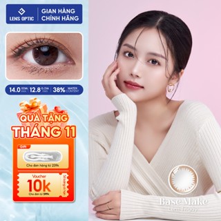  Lens 1 ngày SEED Eye Coffret 1day UV màu Base Make kính áp tròng màu nâu cận tự nhiên - Lens Optic 