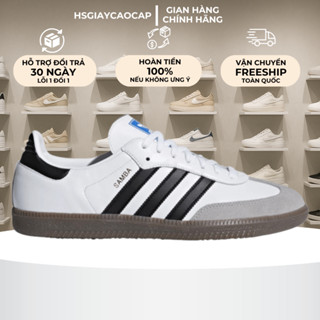 [ Chuẩn Best Quality ] Giày _Adidas Samba Vegan White Black Gum Full Box