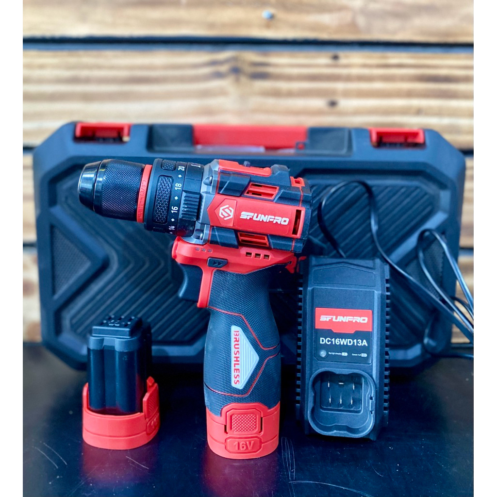 Máy khoan pin đầu 10mm 16V SFUNPRO model S16 7916R/ 3 chức năng