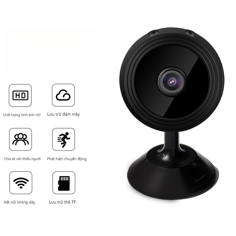 Camera a9, Camera giám sát an ninh không dây WiFi thông minh, quay phim HD từ trên cao, camera mini 