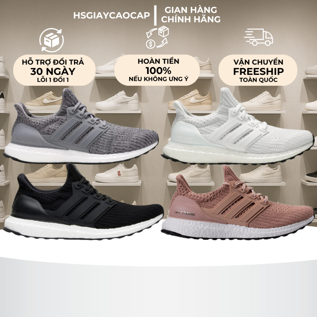 [ Best Quality ] Giày _Adidas Ultra.Boost 4.0 Running Đủ Màu Full Box