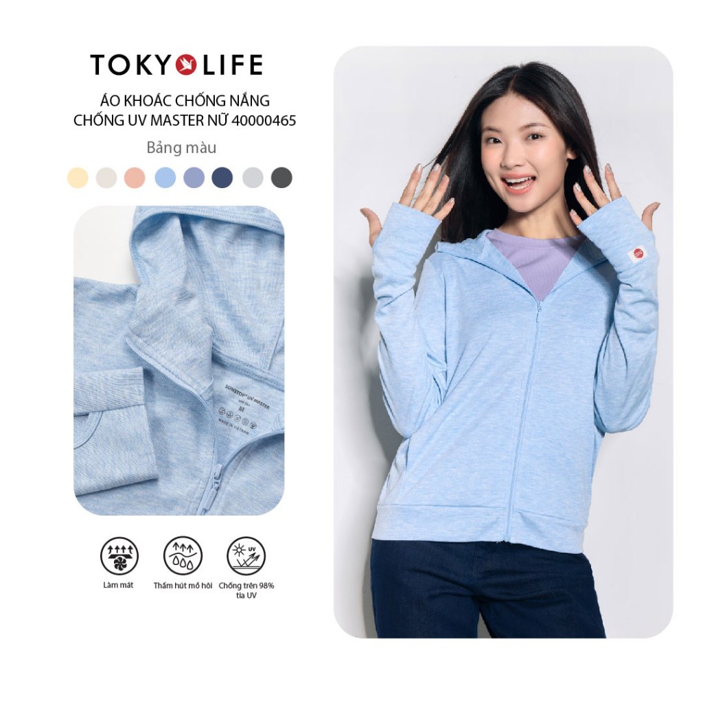 Áo Khoác Chống Nắng Chống Tia UV Nữ Sunstop UV Master Cao Cấp Dày Dặn 40000465 F9UVJ056P - TOKYOLIFE