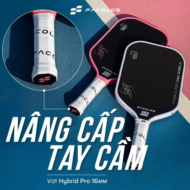 Vợt Pickleball Facolos Hybrid Pro - Pro Series 16MM chính hãng