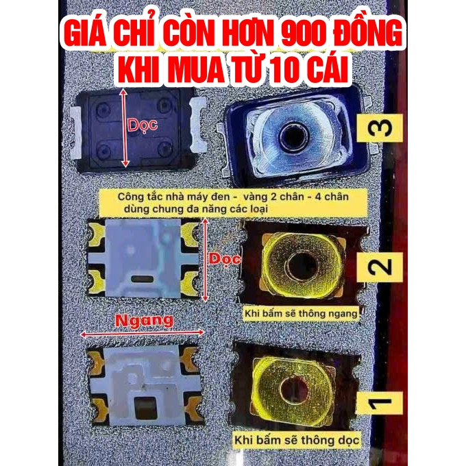 Set 10 Nút Nguồn Công Tắc điện thoại