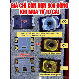 Set 10 Nút Nguồn Công Tắc điện thoại