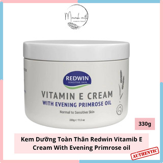  Kem dưỡng thể Vitamin E Redwin Úc Kem dưỡng da mềm mịn Redwin Vitamin E Cream 330g 