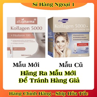   DATE MỚI  Kollagen Hyaluron Altapharma 5000+ Dạng Nước Dưỡng Da ,Chống Lão Hoá Tóc Chắc Khỏe 20 Ống của Đức 