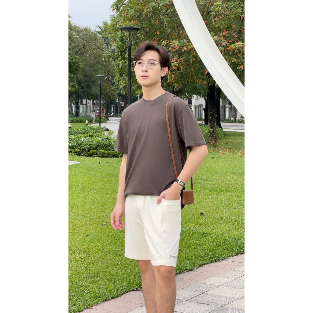 Quần short nỉ nam GENEROS chất liệu cotton cao cấp mềm mịn thoáng mát MF010125013