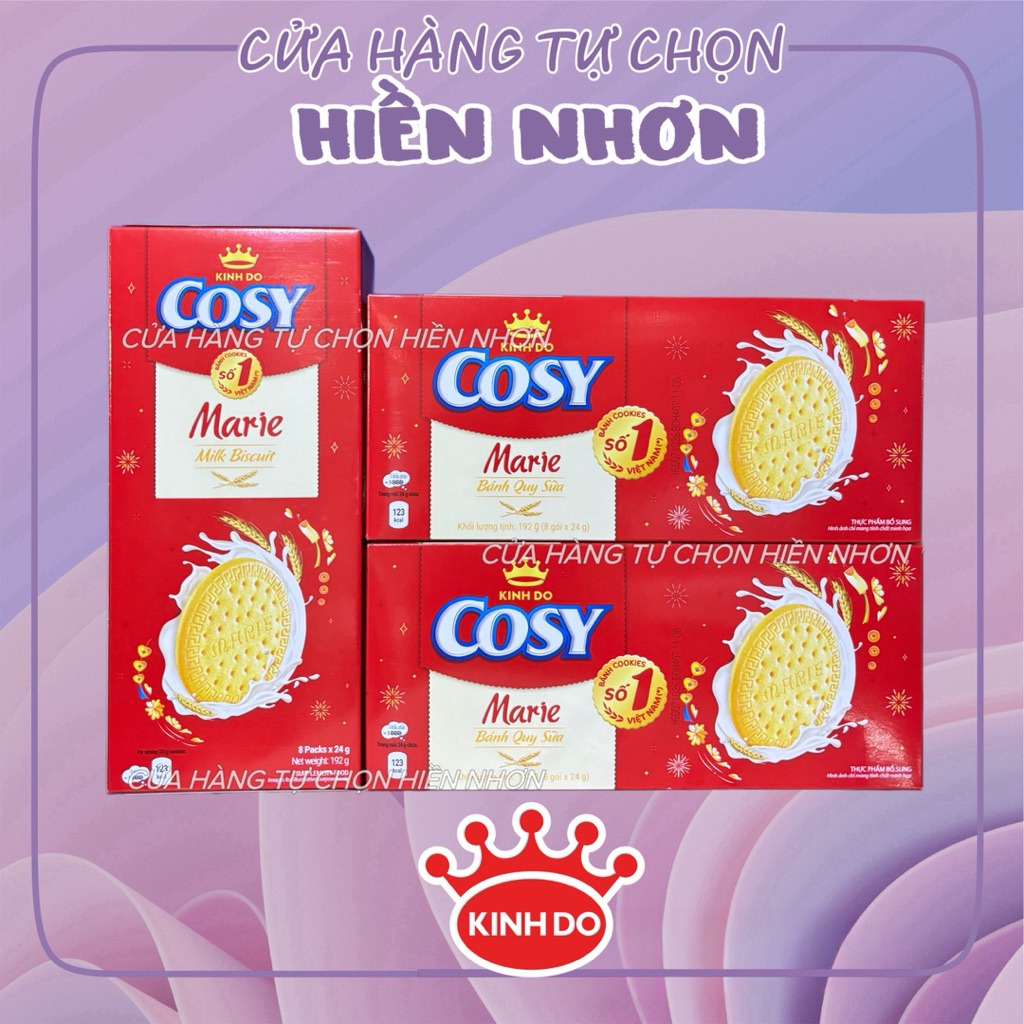 [Tết 2026] Bánh quy sữa Cosy Marie hộp 192g