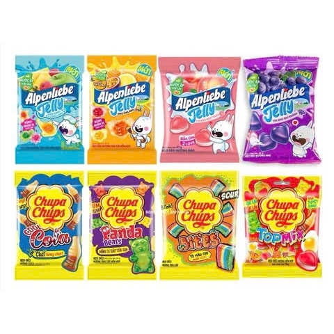 [Q.3] GIA ĐÌNH KẸO DẺO CHUPACHUPS ALPENLIEBE KẸO DẺO 90G CHUPA CHUPS ALPENLIEBE 90G BỊCH