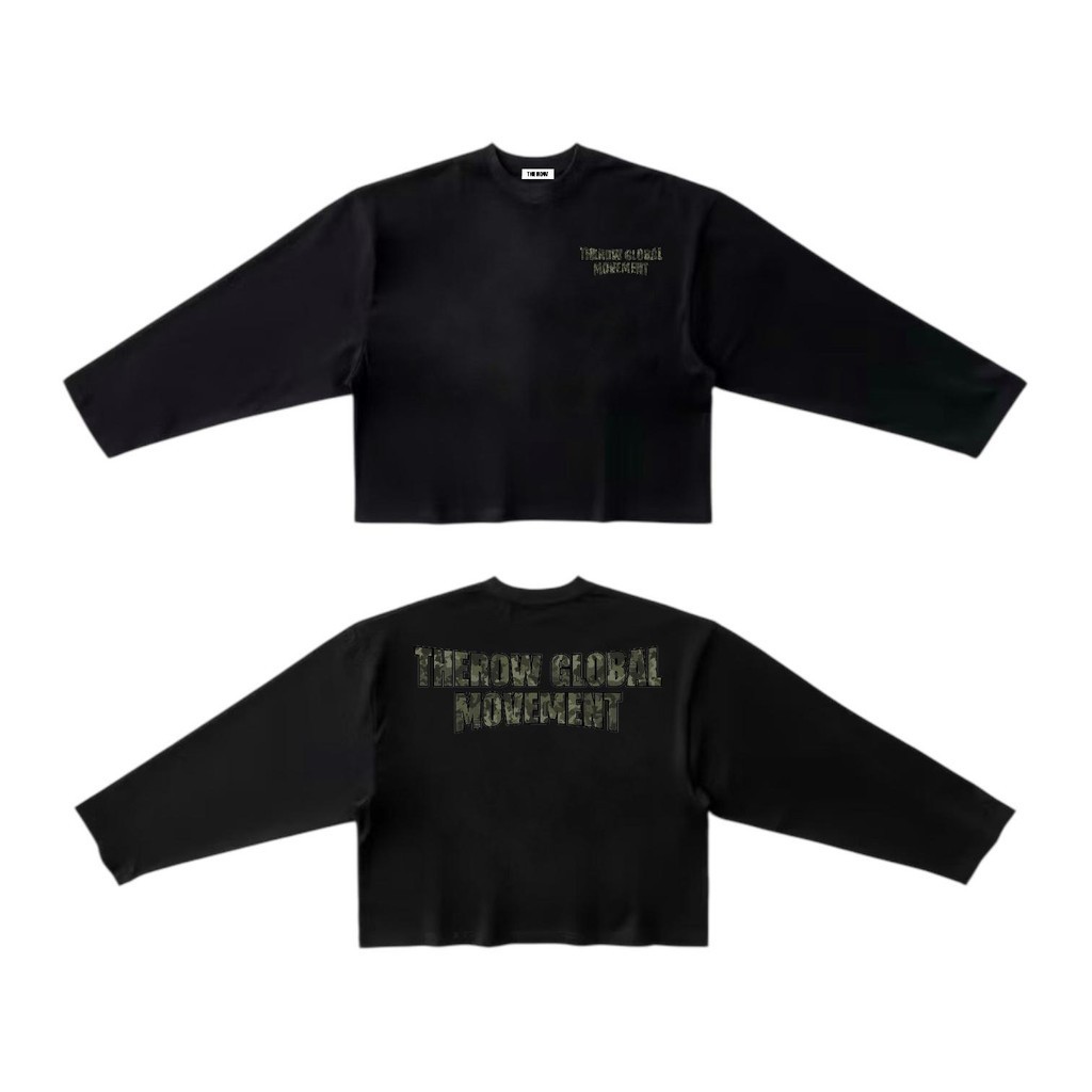 Áo Thun Tay Dài Long Sleeve Boxy THEROW 250gsm Unisex Form Rộng, Chất Cotton Dày Mịn Cổ Tròn Basic Nam Nữ | BigBuy360 - bigbuy360.vn