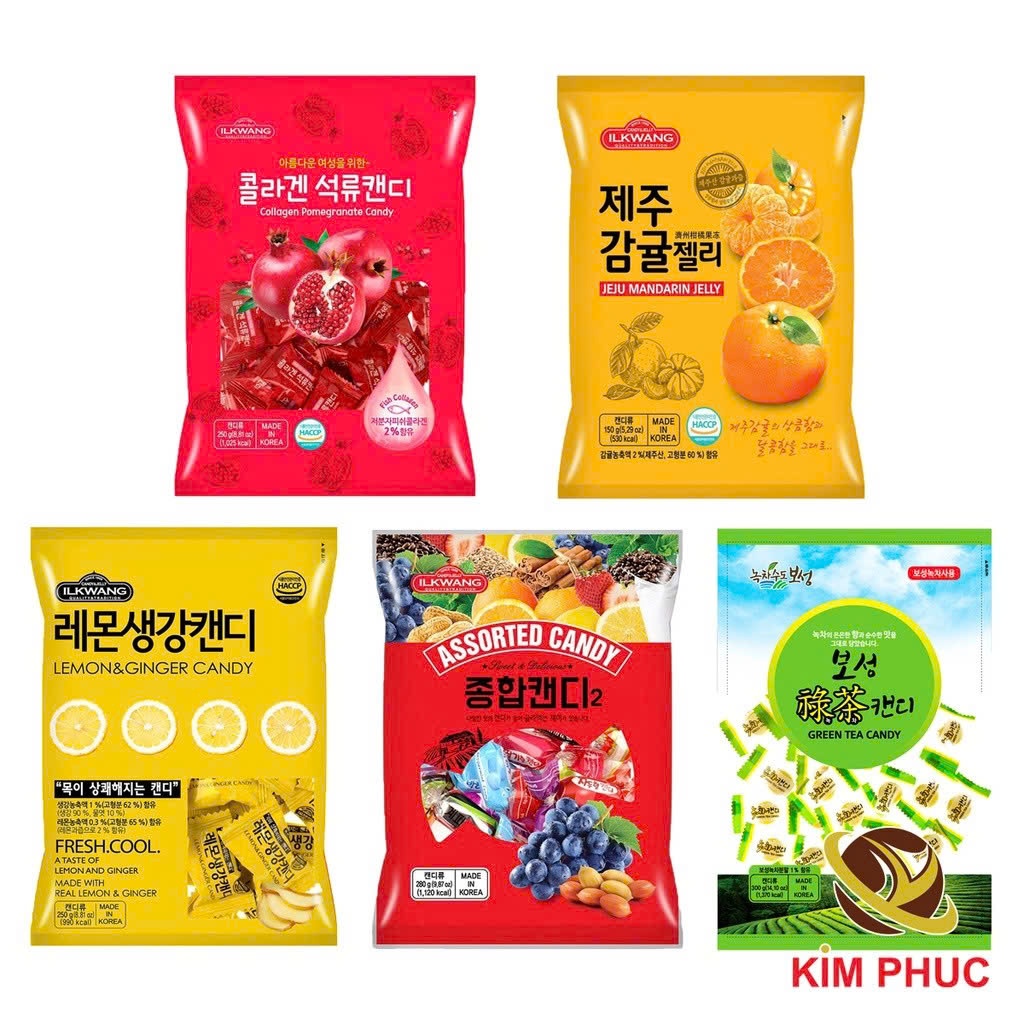 Kẹo Dẻo Hoa Quả Hàn Quốc, Kẹo Dẻo ILKWANG Vị Hoa Quả 280g