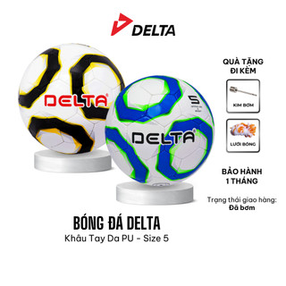  Bóng Đá DELTA CAMPO S5 Size 5 Da PU Hàn Khâu Tay Cao Cấp Sân 5,7,11 Cỏ Nhân Tạo Tự Nhiên DELTAKT02 