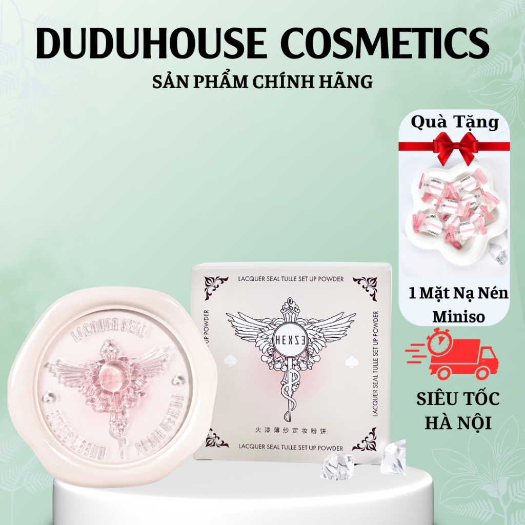 Phấn phủ dạng nén HEXZE mỏng nhẹ, kiềm dầu, kháng nước 5g