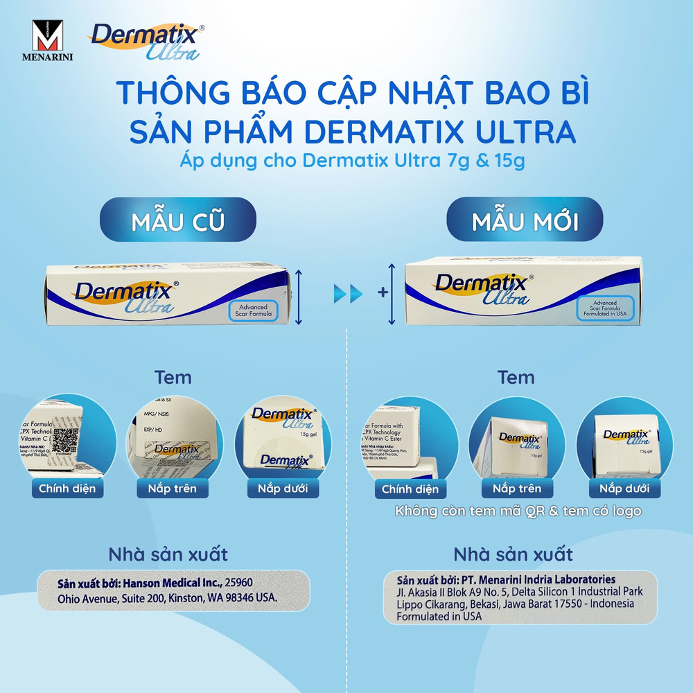 Gel mờ sẹo Dermatix Ultra 15g làm phẳng mềm sẹo lồi, sẹo thâm, sẹo sau phẫu thuật | BigBuy360 - bigbuy360.vn