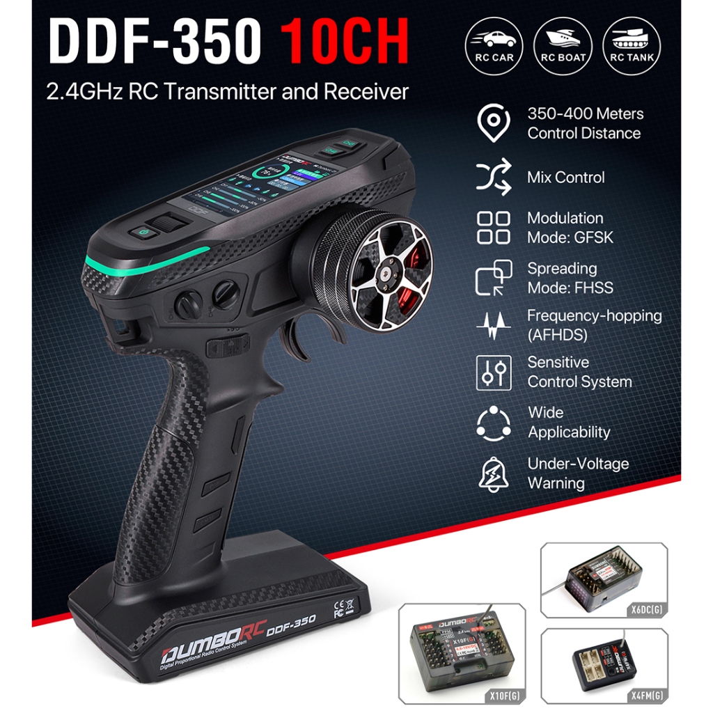 Dumbo 350DDF volang M3  + P10FG có gyro tích hợp cho Tín đồ RC