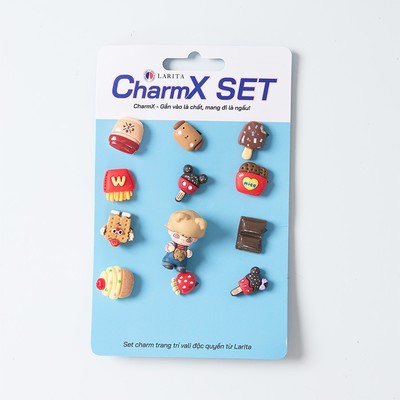 Set sticker CharmX Freesize gắn vali - mix đa màu dễ thương, cá tính riêng, nổi bật vali tránh thất lạc hành lý