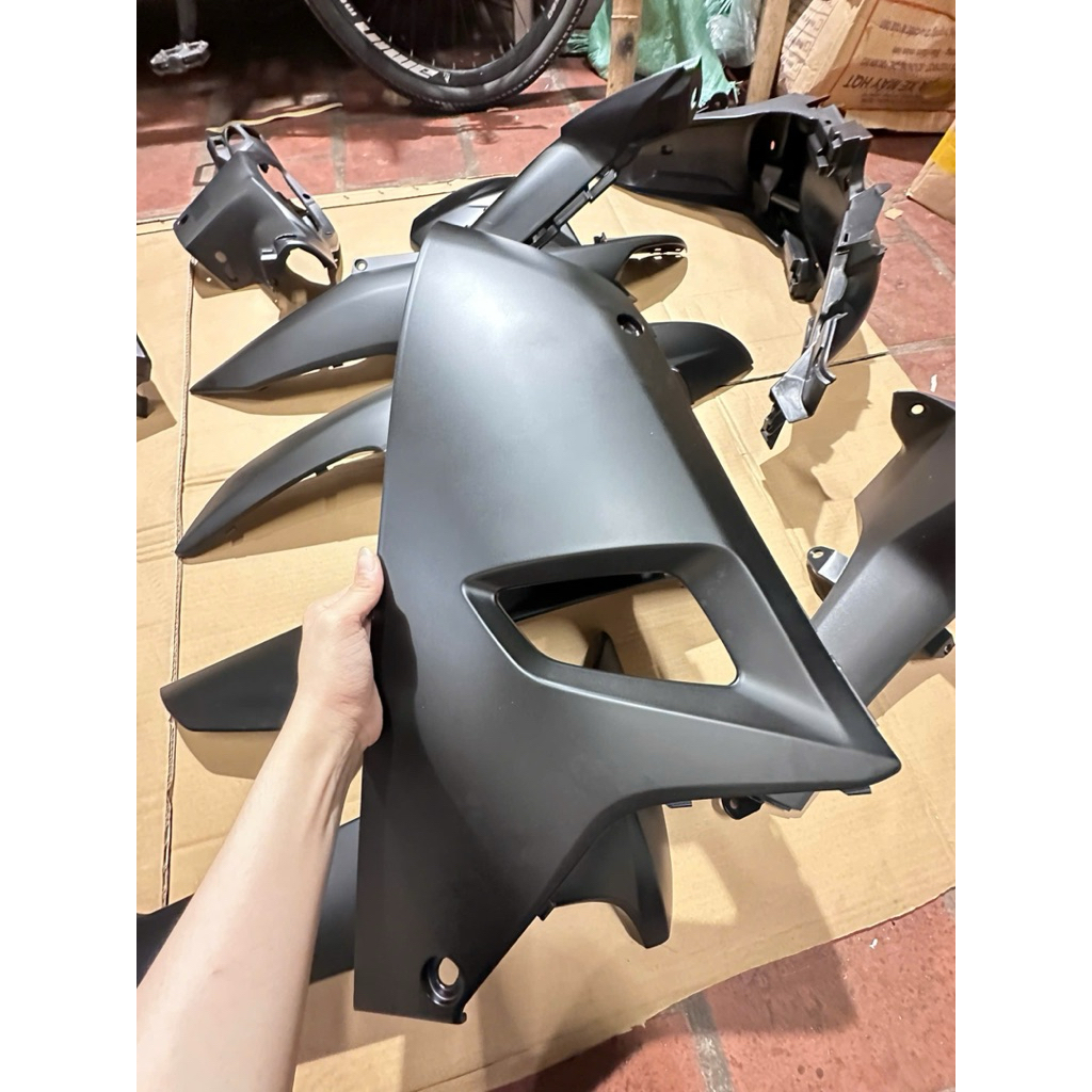Nhựa yếm trong phải xe wave alpha 110 k89 màu đen mờ (đen nhám) hàng dày dặn cao cấp