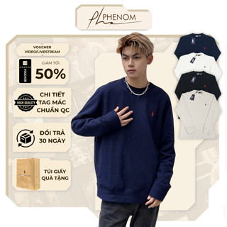  Áo Sweater Ralph Lauren Thêu Ngựa - Áo khoác Vải Nhung Tăm Dệt Kim Dày Dặn Đứng Form - PHENOM 