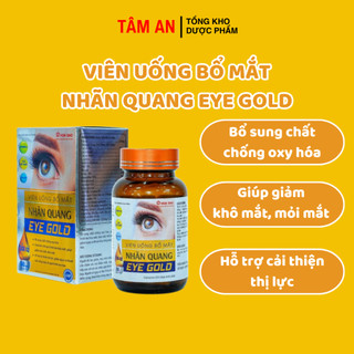 Viên Uống Bổ Mắt Nhãn Quang Eye Gold Bổ Sung Chất Chống Oxy Hóa Giúp Giảm Khô Mỏi Mắt Hỗ Trợ Cải Thiện Thị Lực