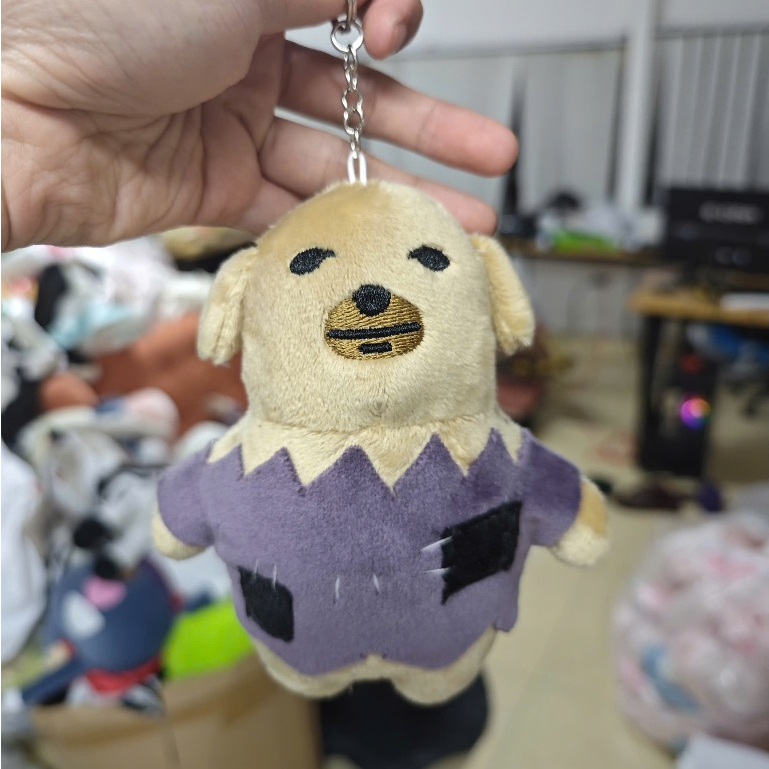 Quà Tặng, Móc Khóa Thú Bông Độc Lạ, Đáng Yêu - Chó Rách Nghèo Hèn - 12cm