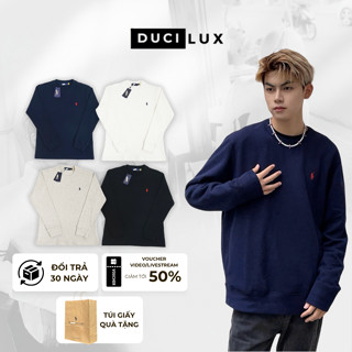  Áo Sweater Ralph Lauren Thêu Ngựa QC Cao Cấp - Áo Khoác Vải Nhung Tăm Dày Dặn Đứng Form - DUCI 
