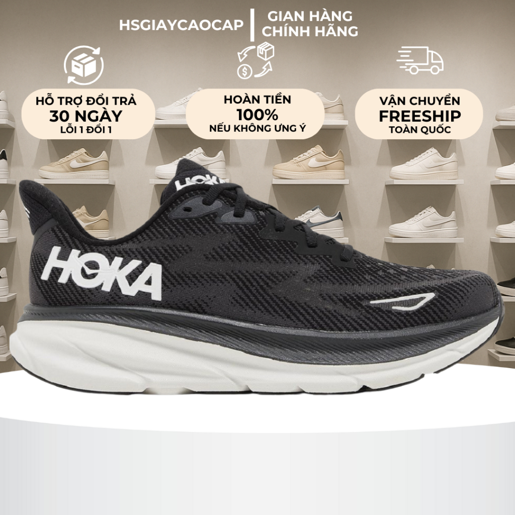 [ Giày Best Quality ] Giày Hoka Clifton 9 full box, hàng chuẩn best quality