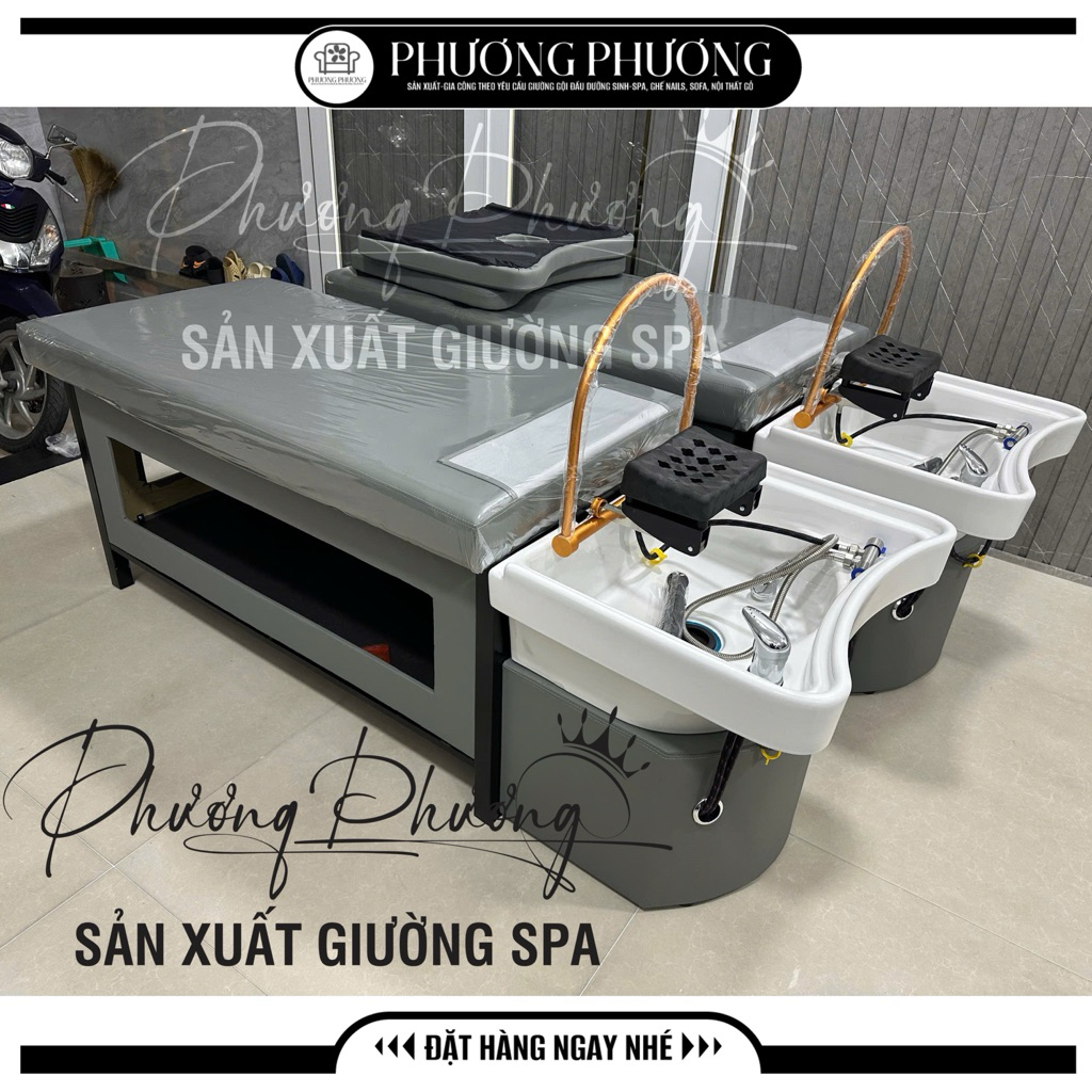 Giường Gội Đầu Tai Thỏ 2IN1, Thiết Kế Đẹp