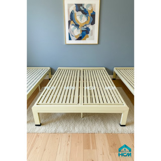   MIỄN PHÍ SHIP-BAO LẮP RÁP HCM  Giường Pallet Bằng Sắt Hộp Cao Cấp Màu Kem nhiều kích thước 