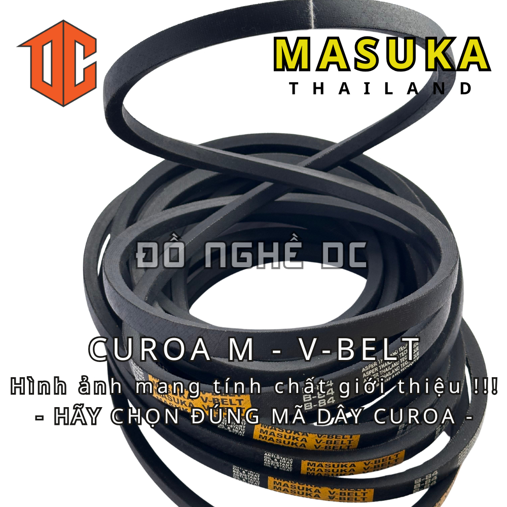 Dây curoa bản thường MASUKA M63 M63 M33 M70 M28 M94 M90 M39 M27 M26 M35 M78 M57 M29 M63 M47 M26 M62 