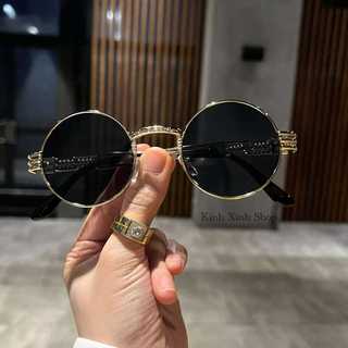 (Hàng cao cấp) Kính râm Mắt tròn thời trang retro cap cấp cho nam nữ