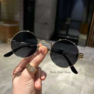 (Hàng cao cấp) Kính râm Mắt tròn thời trang retro cap cấp cho nam nữ