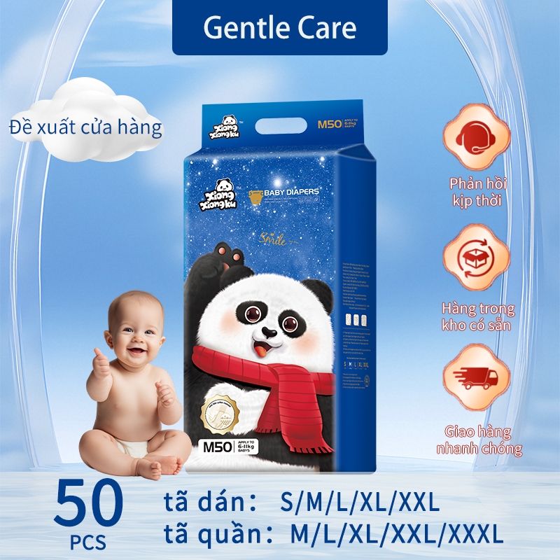 Tã trẻ em [XIONGXIONGKU] phiên bản mới cambo50-100pcs tùy chọn s-3xl đầy đủ
