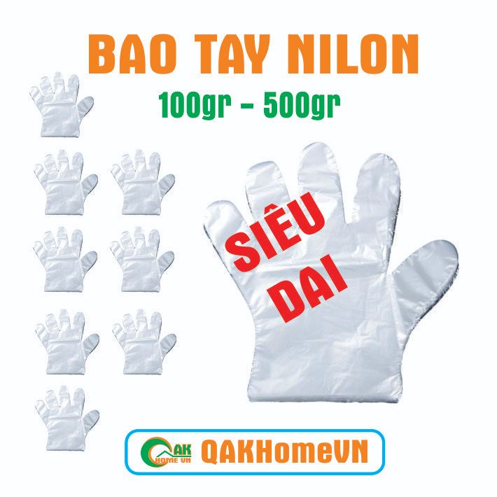Găng tay nilon, Bao tay nilon SIÊU DÀY - SIÊU DAI - 500gr