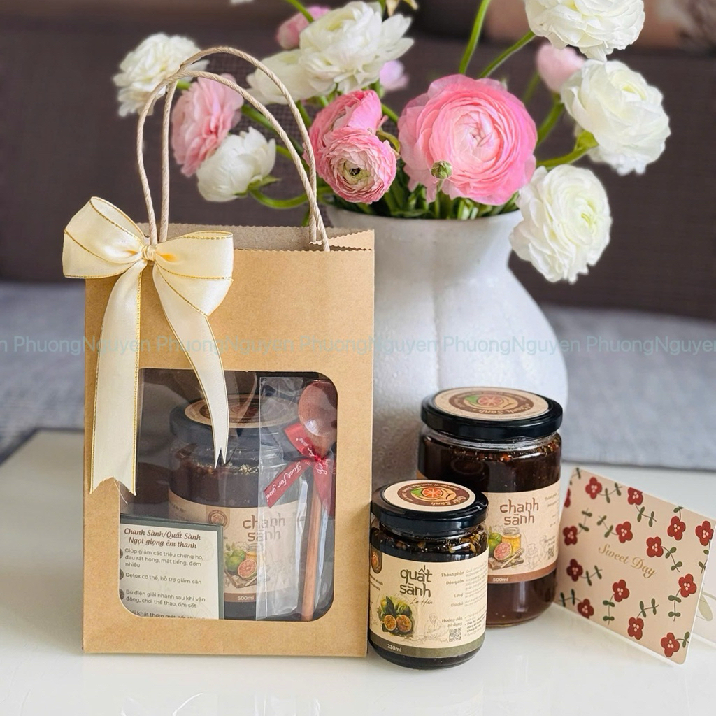[Hoả tốc] Sét quà tặng Chanh sành kèm thìa gỗ xinh xắn (quà 20/11, quà 20/10, quà 8/3, quà tết)