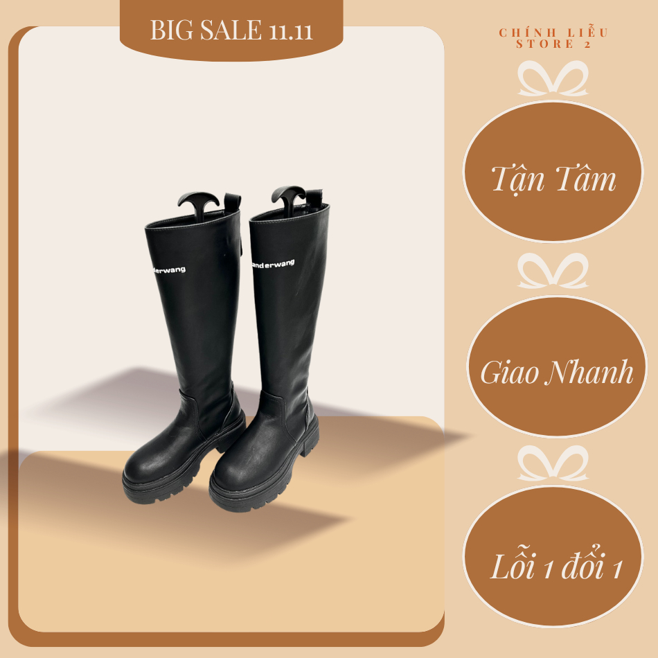 GIÀY BOOT DA NỮ CAO CỔ ĐẾ COMBAT – HIỆN ĐẠI, TINH TẾ, DỄ PHỐI - CHÍNH LIỄU STORE 2