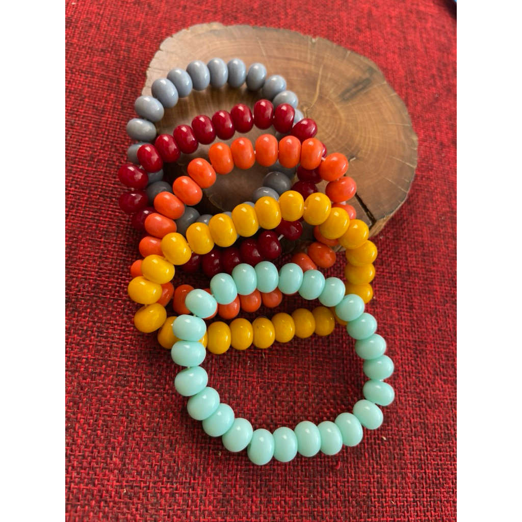 Vòng tay lưu ly Nepal dáng bàn tính size 10mm