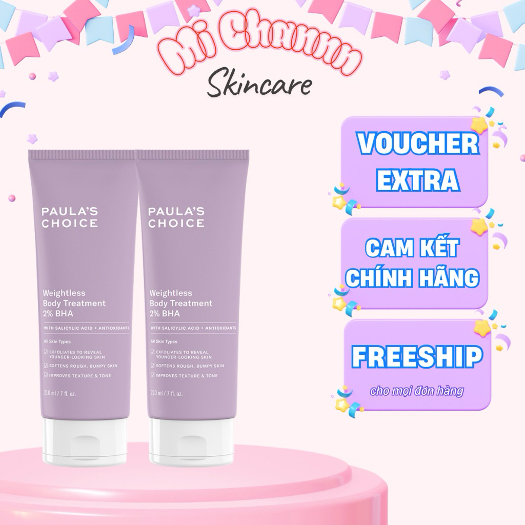 Kem Dưỡng Thể Paula’s Choice 2% BHA & 10% AHA Loại Bỏ Da Chết 210ml 2% BHA Body Smoothing Spot Exfol
