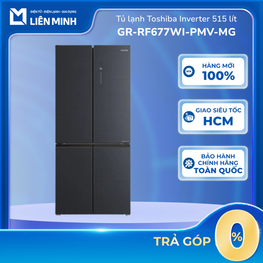 GR-RF677WI-PGV(22)-XK | GR-RF677WI-PMV(06)-MG - Tủ Lạnh Toshiba Inverter 515 Lít GR-RF677WI