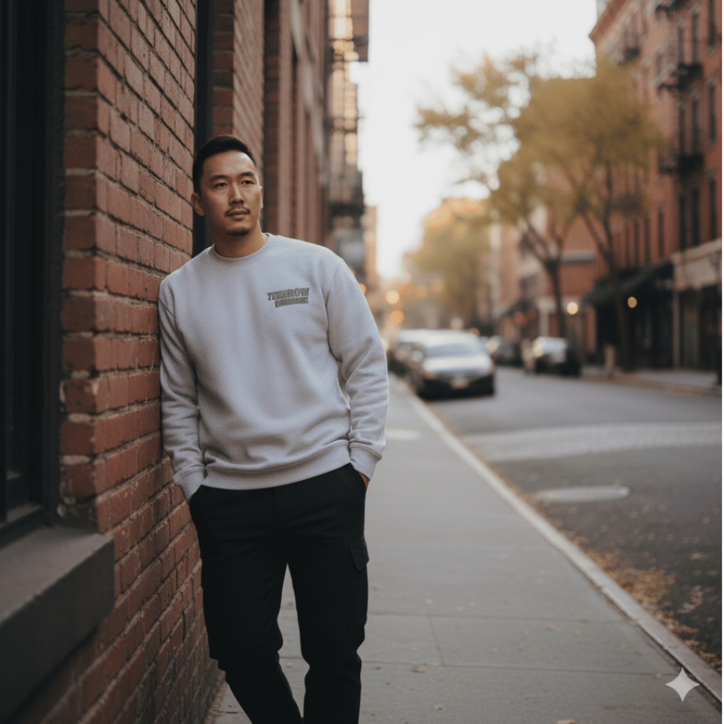 Áo Thun Tay Dài Long Sleeve Boxy THEROW 250gsm Unisex Form Rộng, Chất Cotton Dày Mịn Cổ Tròn Basic Nam Nữ | BigBuy360 - bigbuy360.vn