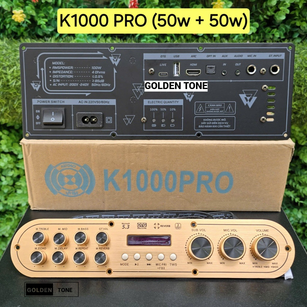 Mạch Loa Xách Tay K1000 PRO (CS:50w+50w) - Hàng chính hãng VHM