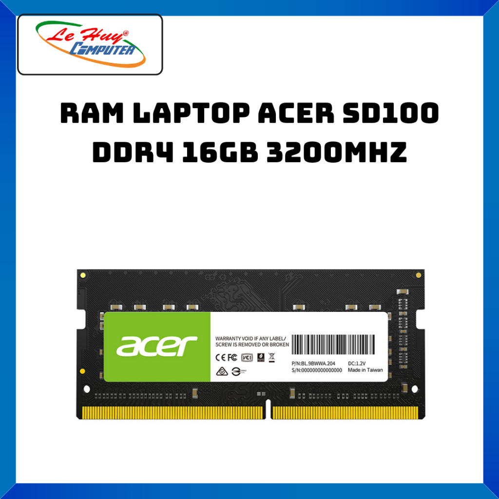 Ram Laptop Acer SD100 DDR4 16GB 3200MHz - Hàng Chính Hãng
