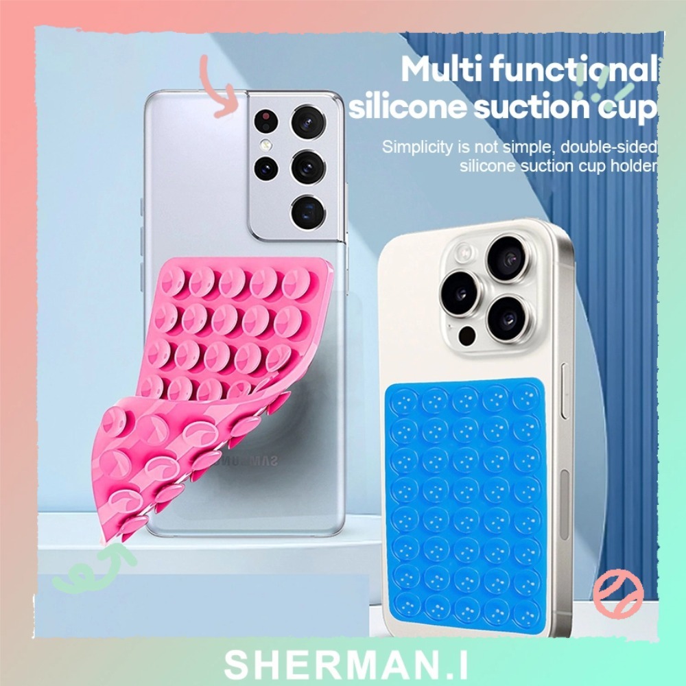 【COD】Điện thoại hút silicon đa chức năng Hút silicon hai mặt Hút mạnh mẽ Giác Hút Dính Mọi Bề Mặt-SN