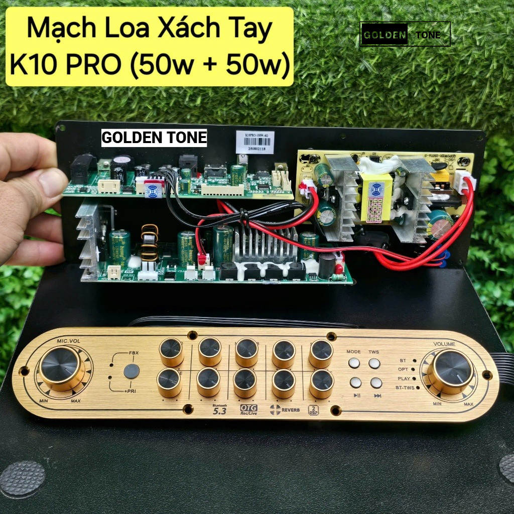 Mạch loa xách tay K10 PRO (CS:50w+50w)- hàng chính hãng VHM
