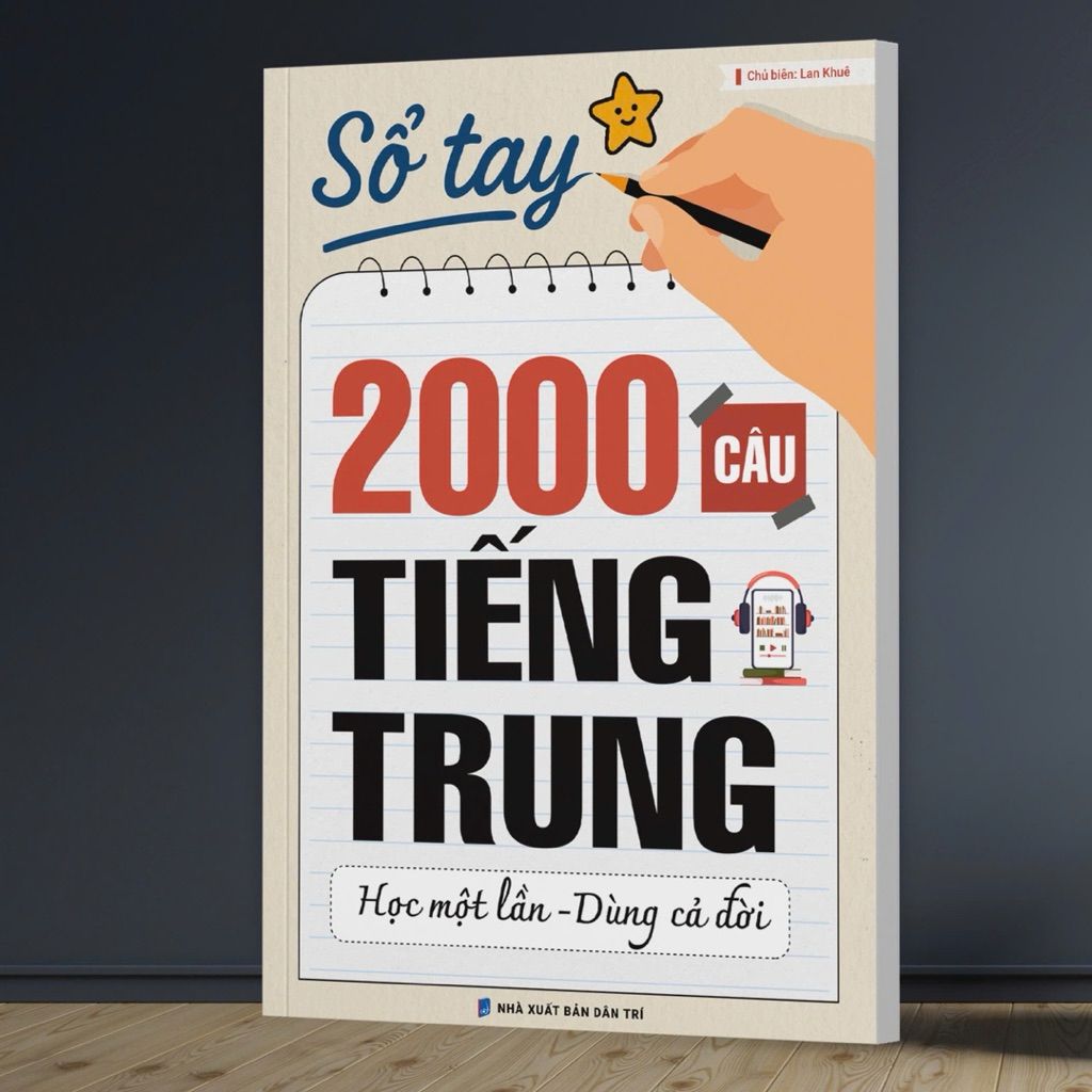 Sách-Sổ tay 2000 câu tiếng trung(có file nghe)