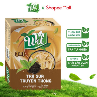  Trà sữa truyền thống Wil bột trà sữa tự pha đậm trà béo sữa hộp 10 gói 