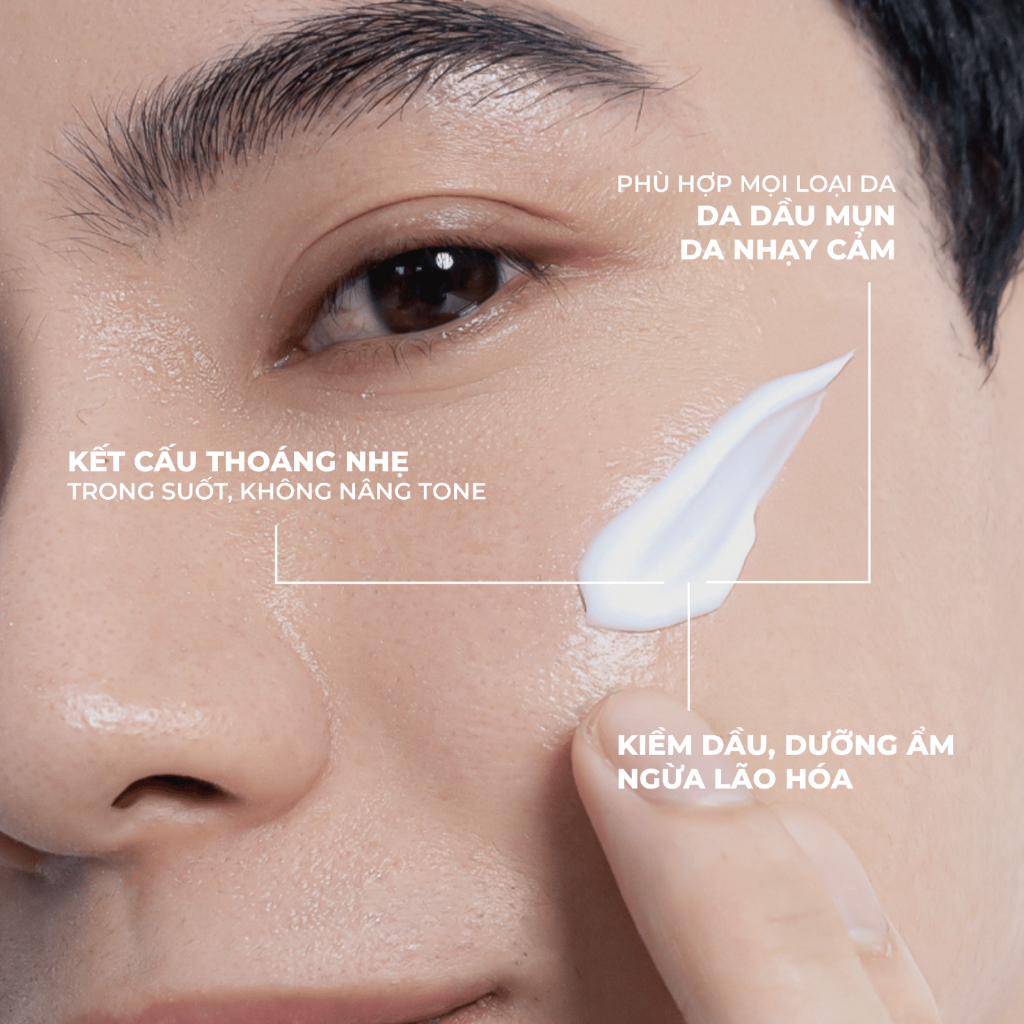 Kem chống nắng nam SEVENLAB kiềm dầu bảo vệ da SPF50+ PA+++ không nâng tone, không bí da 30g