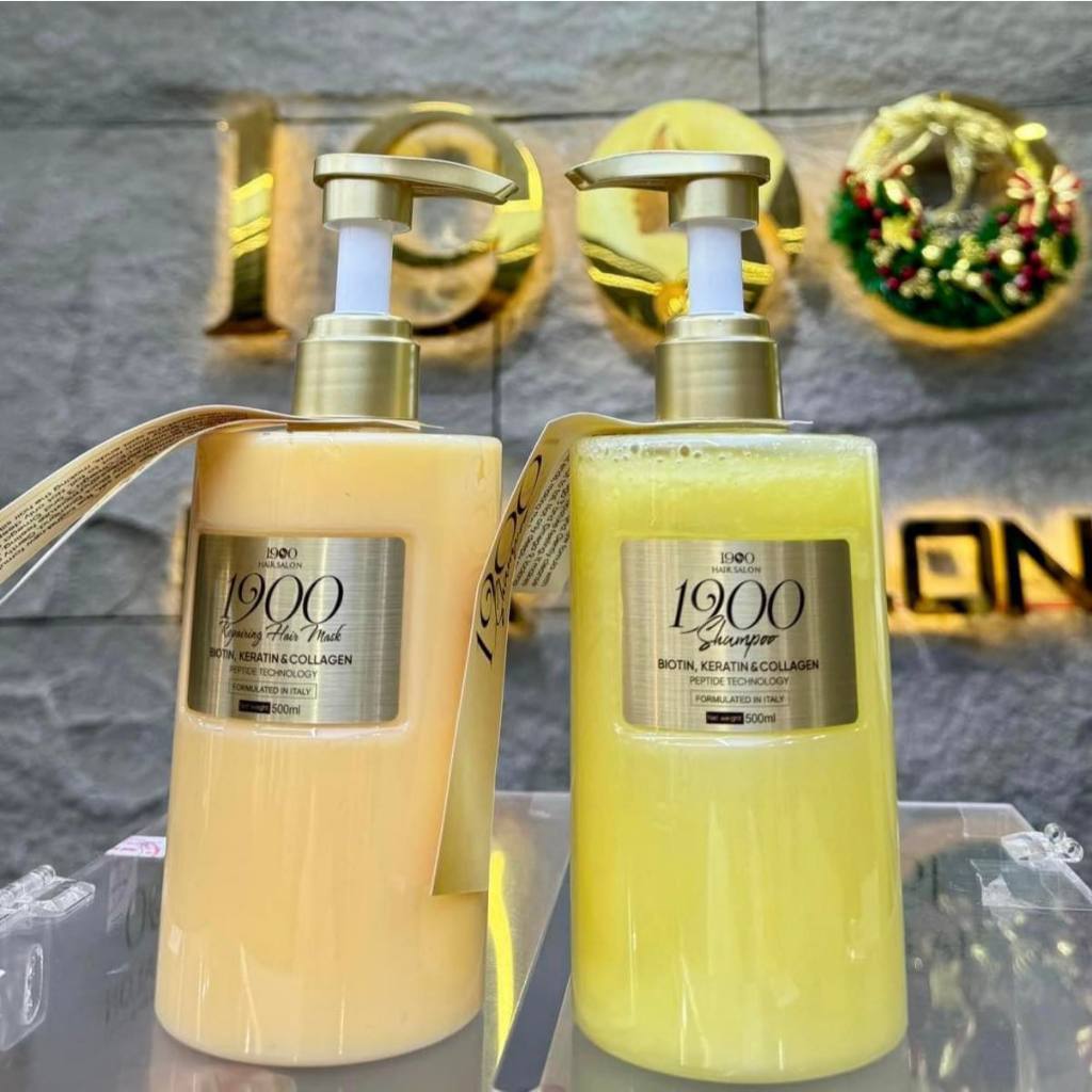 Cặp Dầu Gội Dầu Ủ Cao Cấp 1900 Hair Salon 500ml quynhnhushop2k