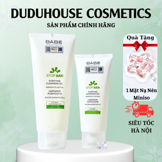  Sữa Rửa Mặt  Da Dầu Mụn BABE Stop Akn Purifying Cleansing Gel 200ml Duduhouse 